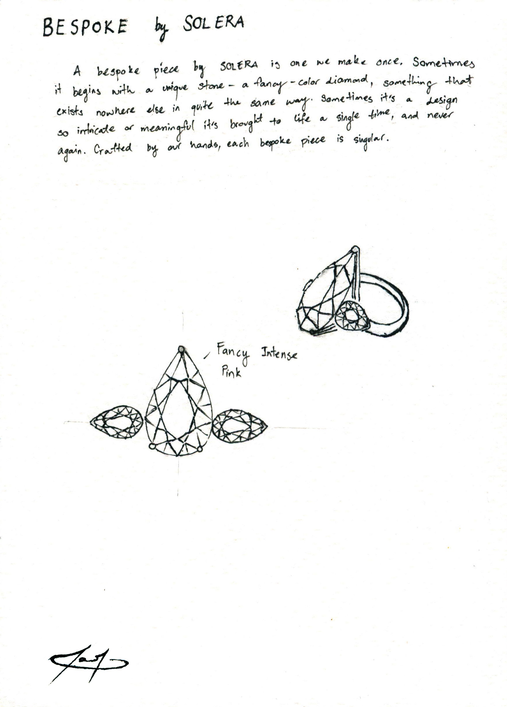 Bespoke by Solera — sketch by the founder